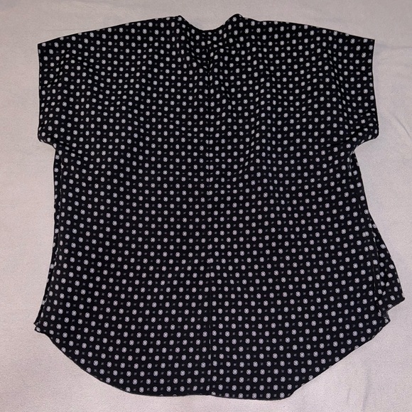 Navy Blue White Pattern Kimono - Blue Jasmine - Women’s S - Picture 4 of 4